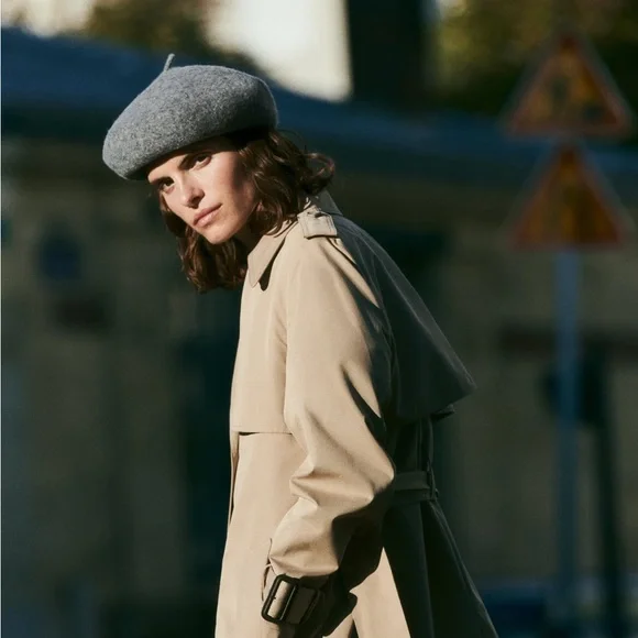 Zara | Accessories | Beige Zara Beret Nwt | Poshmark